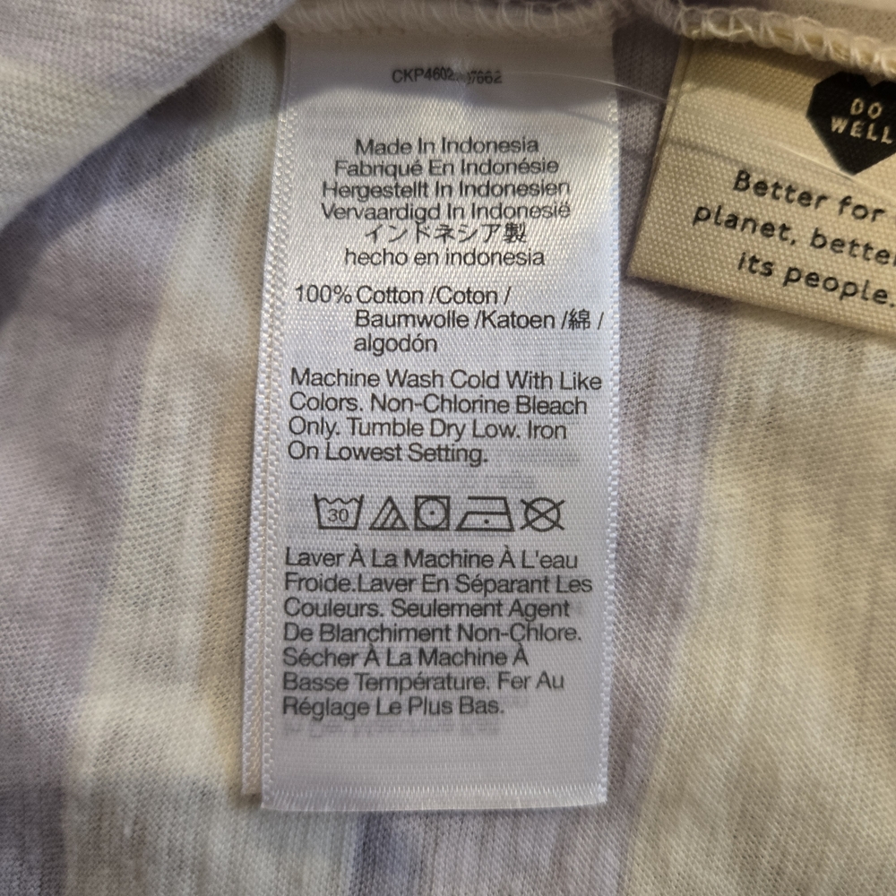 Madewell Lavender and White Striped Tee - Picture 7 of 9